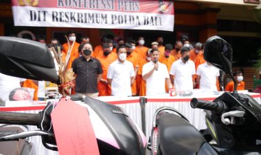 Ditreskrimum Polda Bali Ungkap 54 Kasus Pencurian Dengan 66 Tersangka 