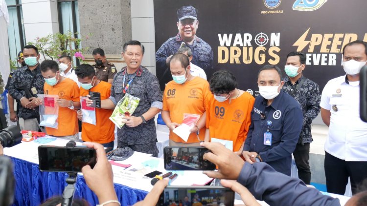 BNNP Bali Ungkap Peredaran Gelap Narkotika