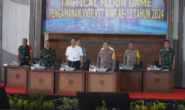 Persiapan Pengamanan WWF ke 10, TNI – Polri Gelar Tactical Floor Game