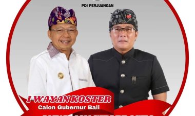 Resmi Diusung PDIP,  Koster-Giri Maju di Pilgub Bali 2024