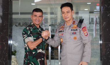 Pangdam Udayana Silaturahmi Dengan Kapolda Bali