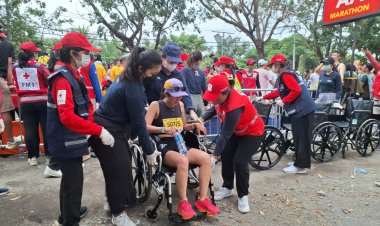 Ratusan Personil Medis dan Evakuasi PMI  Turut Sukseskan Maybank Marathon 2024