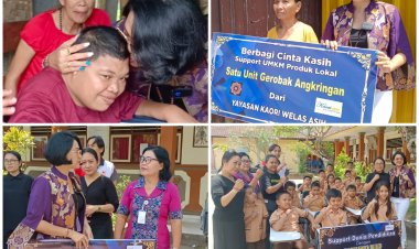 Yayasan Kaori Welas Asih Support Pendidikan, UMKM Lokal Hingga Bantuan Kursi Roda di Karangasem 