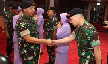 Empat Pejabat Kemhan Hadiri Pelaksanaan Laporan Korps dan Kenaikan Pangkat Pati TNI 
