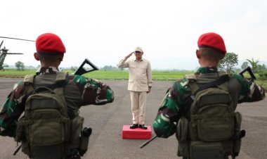 Menhan Sjafrie Kunjungi Pusdiklatpassus Kopassus Batujajar