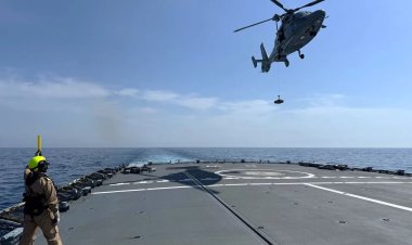 Dua Alutsista TNI AL Latihan dengan Kapal Perang Jerman di Laut Mediterania