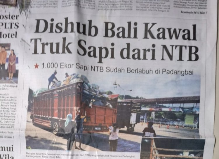 Kepentingan Bali Atau Oknum, Awas Bahaya Antrax dan Penyakit Ingusan