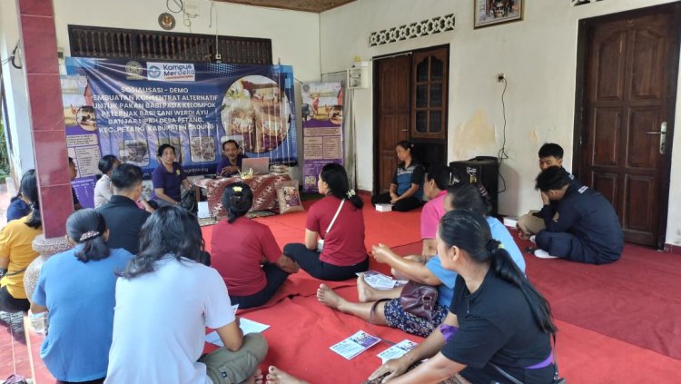 Fakultas Peternakan Latih Peternak Badung Produksi Konsentrat Pakan Mandiri