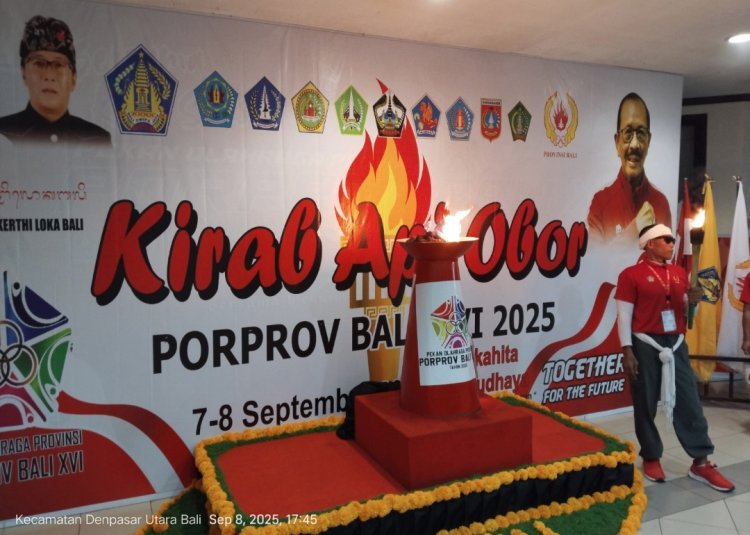 Obor Porprov Bali XVI Tiba di Denpasar, Kobarkan Semangat Olahraga dan Kebersamaan