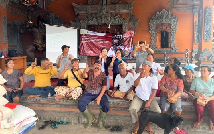 Bentengi Peternakan Rakyat, FKIK Unwar Turun ke Bangli Perkuat Pencegahan ASF